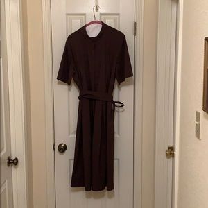 Lafayette 148 brown cotton dress size 18